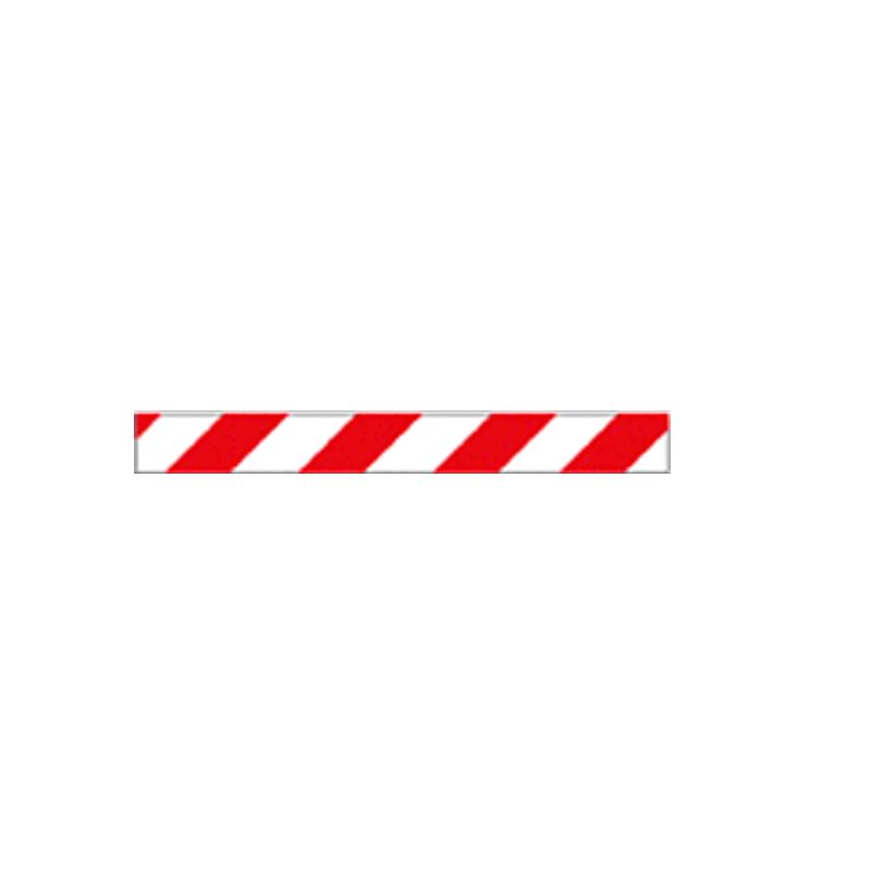 Pannello autoadesivo righe bianco rosso cm.45x5 / Orientamento sinistra