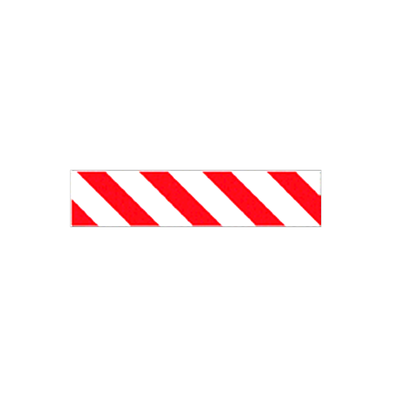 Pannello adesivo rifrangente bianco rosso cm.45x10 / Orientamento destra