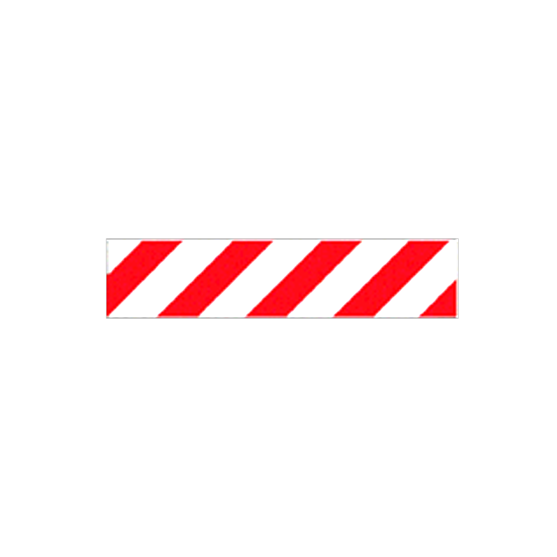 Pannello adesivo rifrangente bianco rosso cm.45x10 / Orientamento sinistra