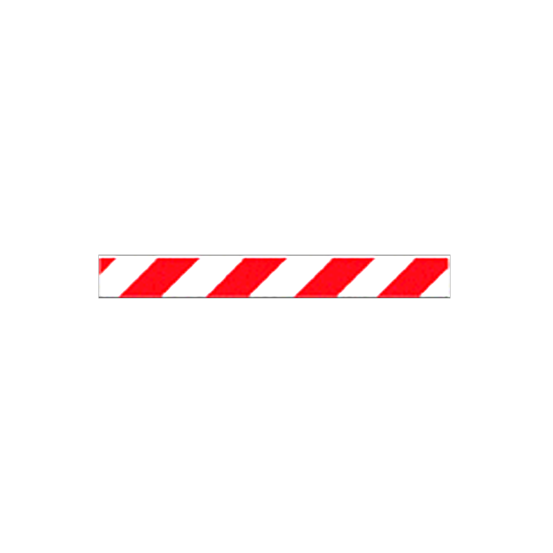 Pannello adesivo rifrangente bianco rosso cm.45x5 / Orientamento sinistra