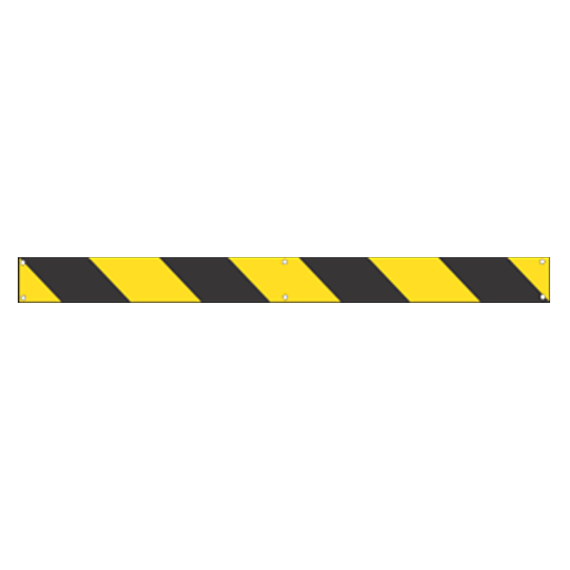 Profilo rifrangente Giallo Nero da destra a sinistra cm. 100x8 