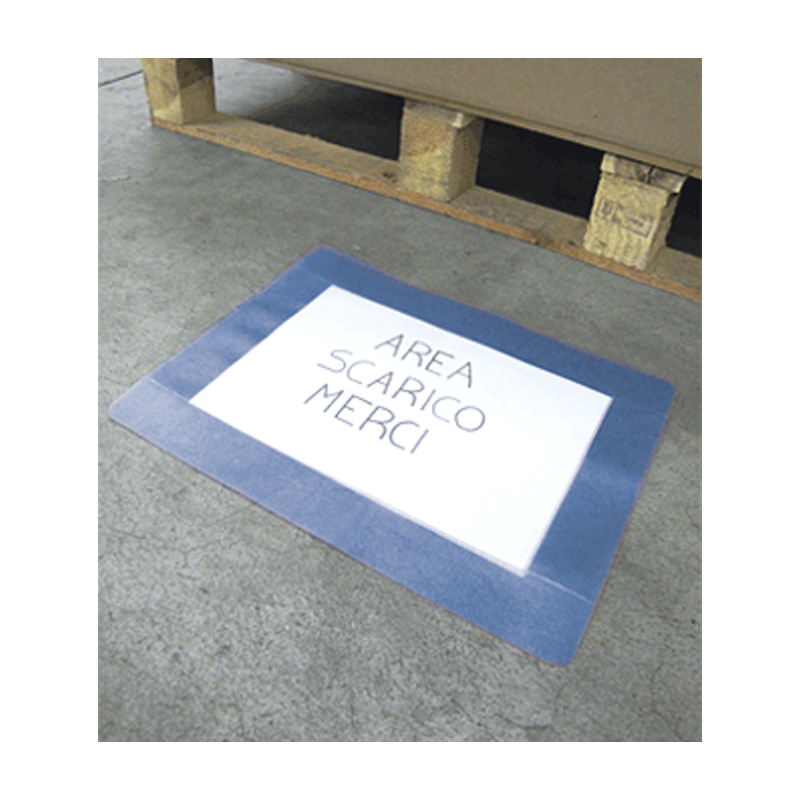 Tasche protettive in PVC formato A4 (10 PZ) / Blu