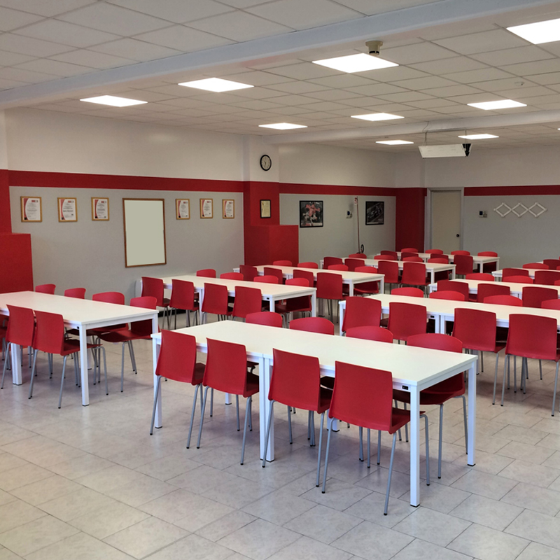 Tavolo mensa in laminato bianco / cm. L.120x80x75 - PRONTA CONSEGNA