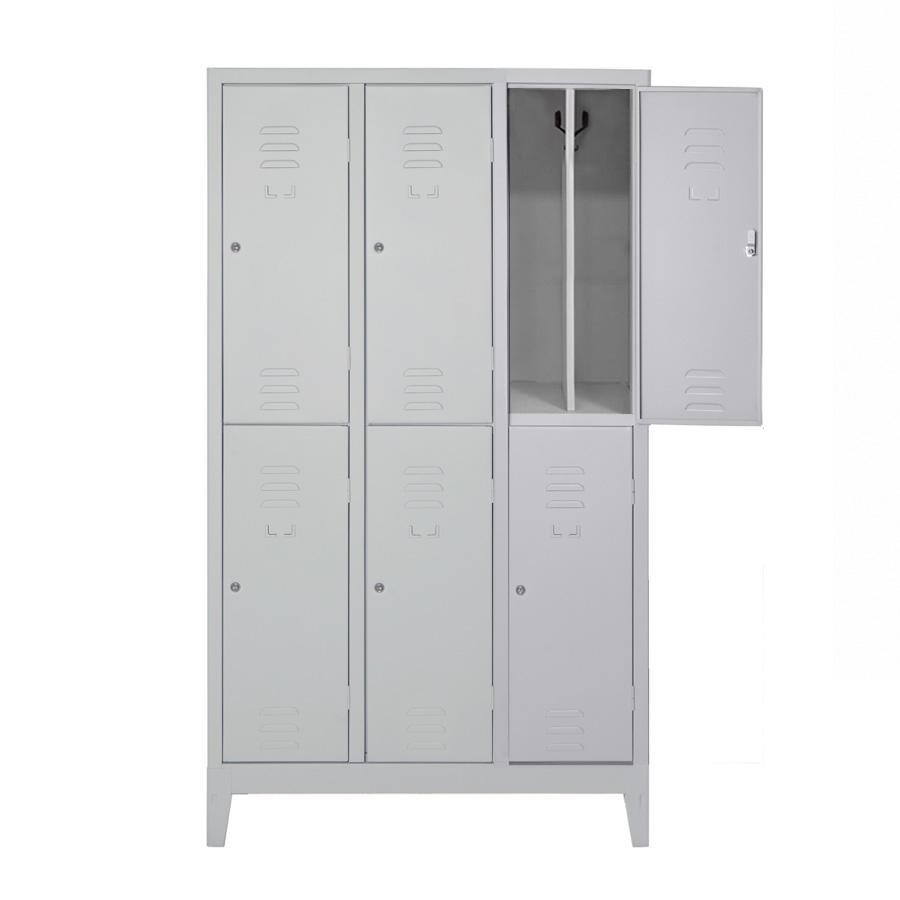Armadio Spogliatoio Express Slim 6 Posti L.101xP.33xH.180 cm