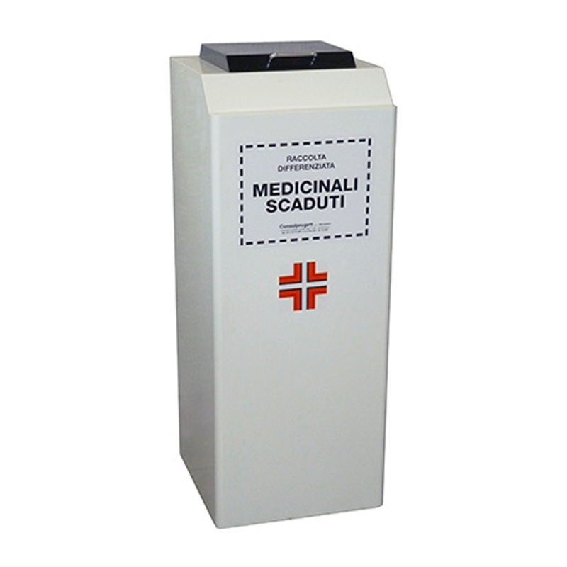Contenitori per farmaci e medicinali scaduti / cm. L.40xP.40xH.100