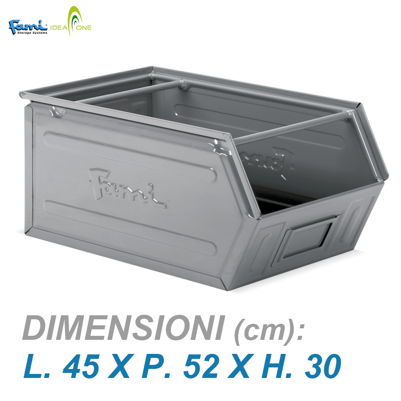 Cassetta a bocca di lupo doppio traversino / cm. L.45x50xH.30 – FAMI