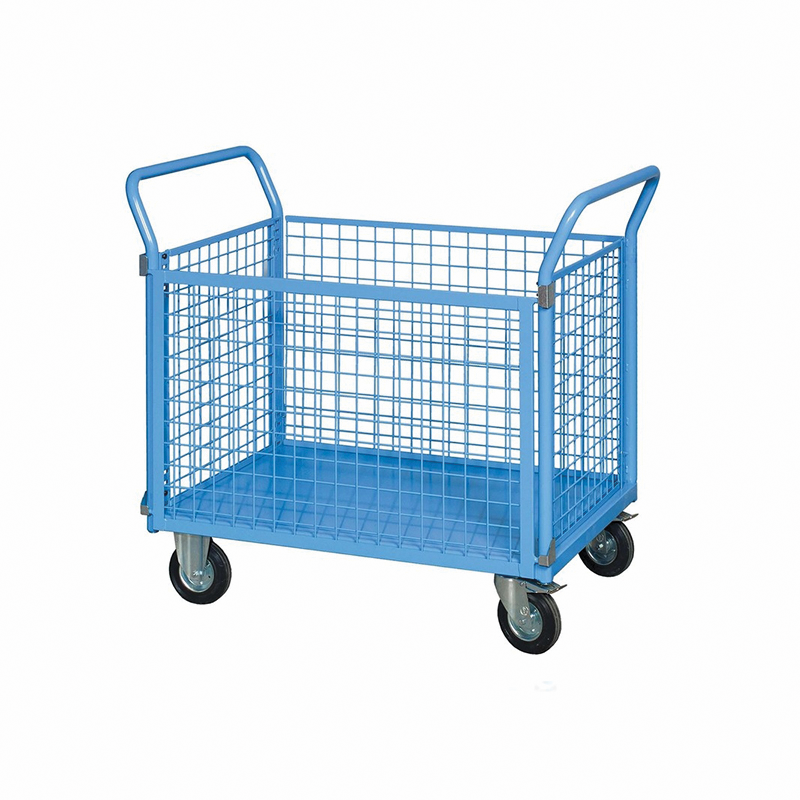 Carrello a 4 sponde rete cm. L.95xP.70xH.100/300Kg/ruote 150