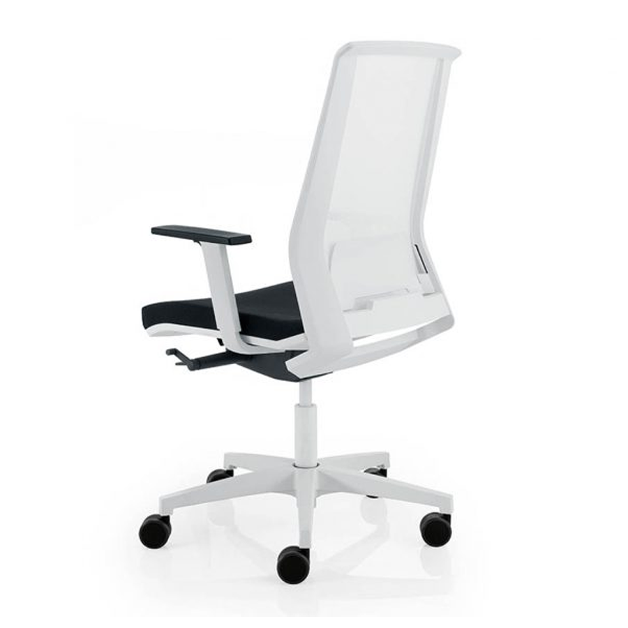 Sedia Ergonomica ARTEMIDE: Schienale rete, Design, Regolazioni Full, Braccioli - BIANCO