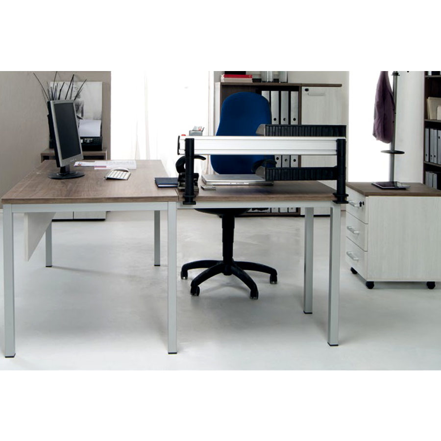 Scrivania ufficio gambe metalliche FUSION / cm. L.80xP.80xH.72 OLMO