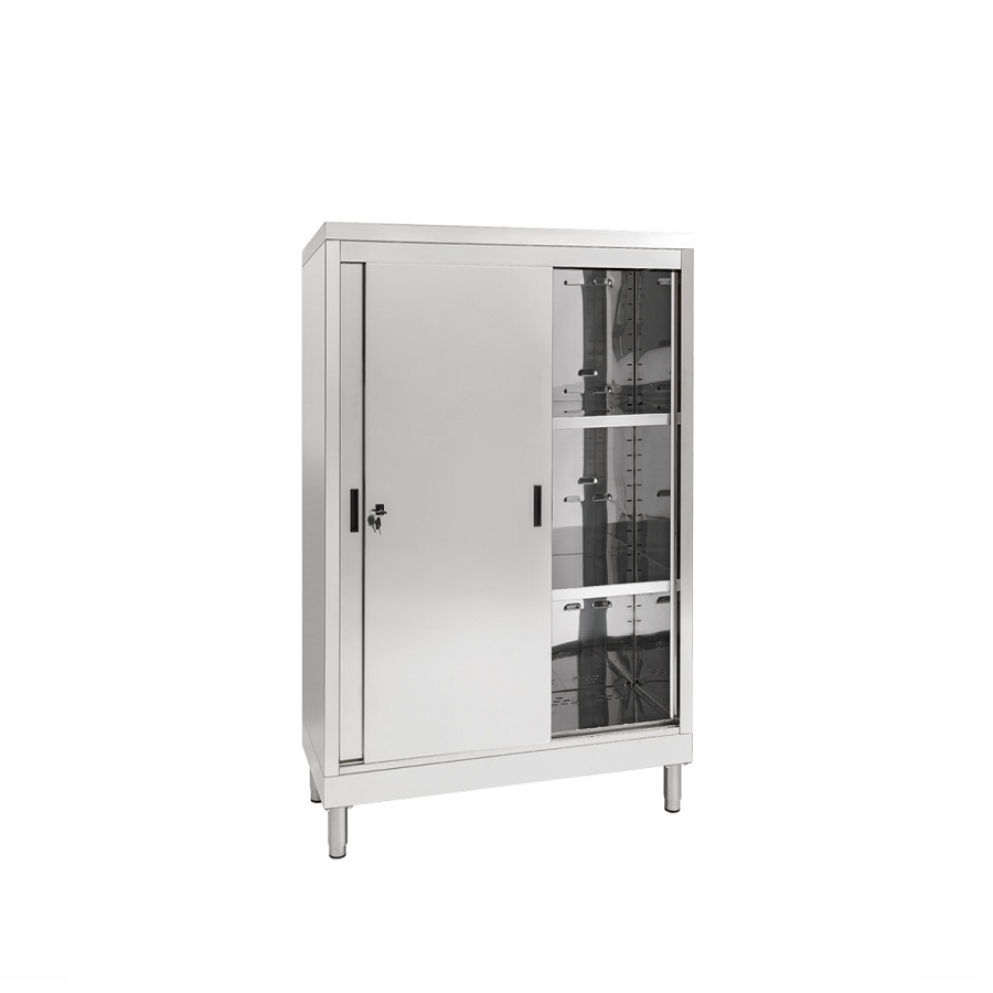 Armadio Inox Ante scorrevoli AISI304 / cm.L.80xP.40xH.150