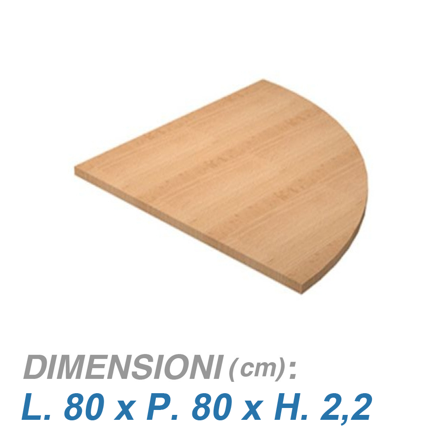 Angolo unione scrivanie ufficio VIRGO / cm. 80x80 FAGGIO