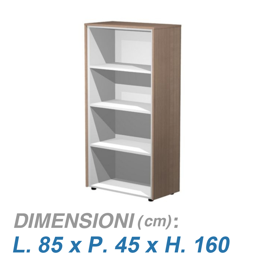 Libreria ufficio GRACE / cm. L.85xP.45xH.160 CILIEGIO