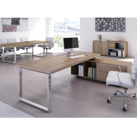 Mobili per ufficio GRACE / cm. L.245xP.45xH.80 NERO
