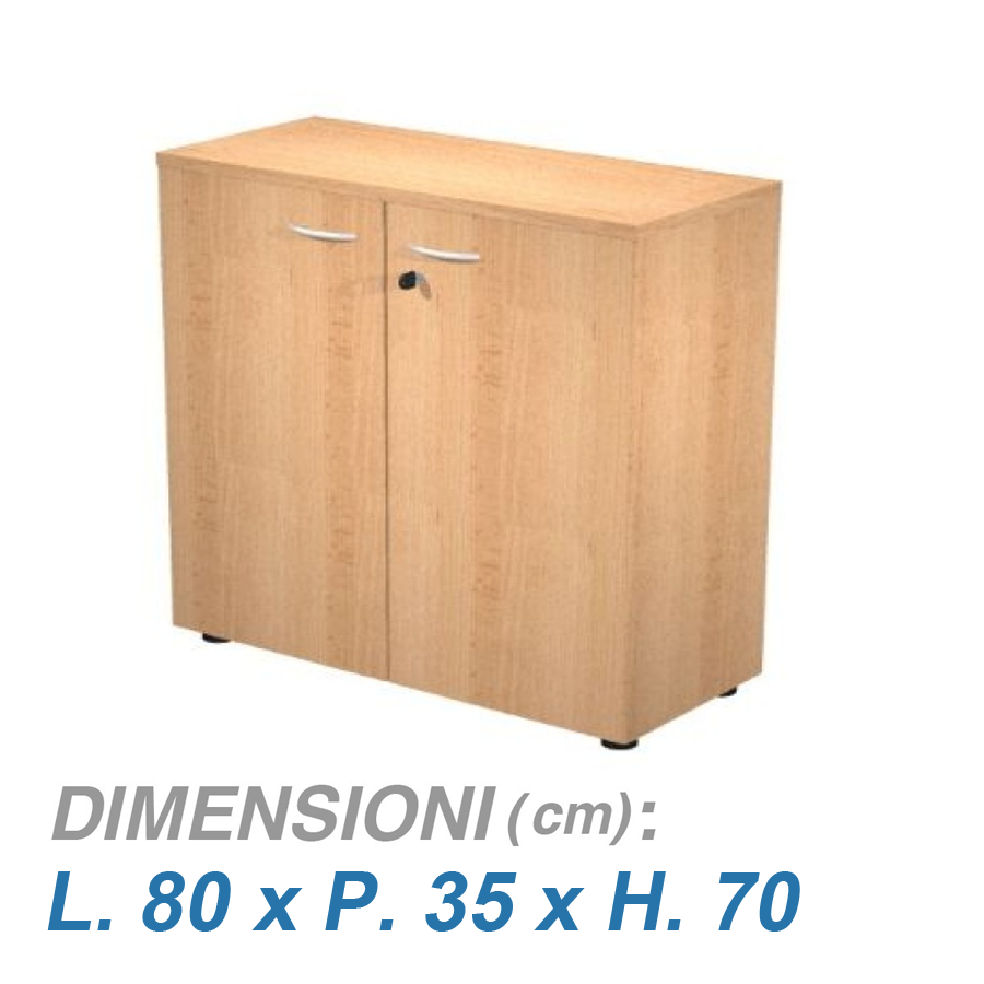 Mobile ufficio VIRGO / cm. L.80xP.35xH.70 FAGGIO