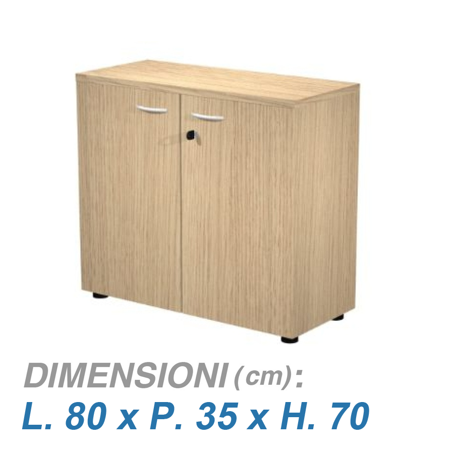 Mobile ufficio VIRGO / cm. L.80xP.35xH.70 ROVERE