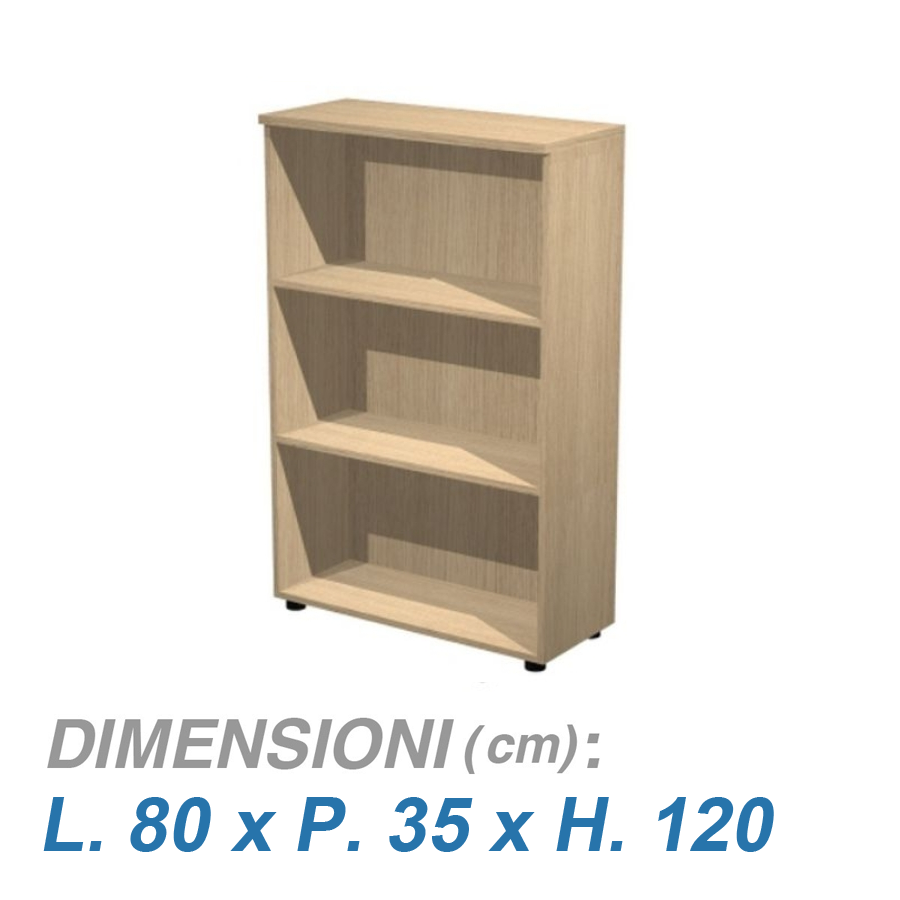 Mobile ufficio a giorno VIRGO / cm. L.80xP.35xH.120 ROVERE