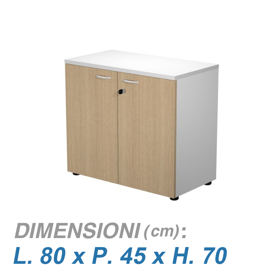 Mobile ufficio VIRGO / cm. L.80xP.45xH.70 ROVERE