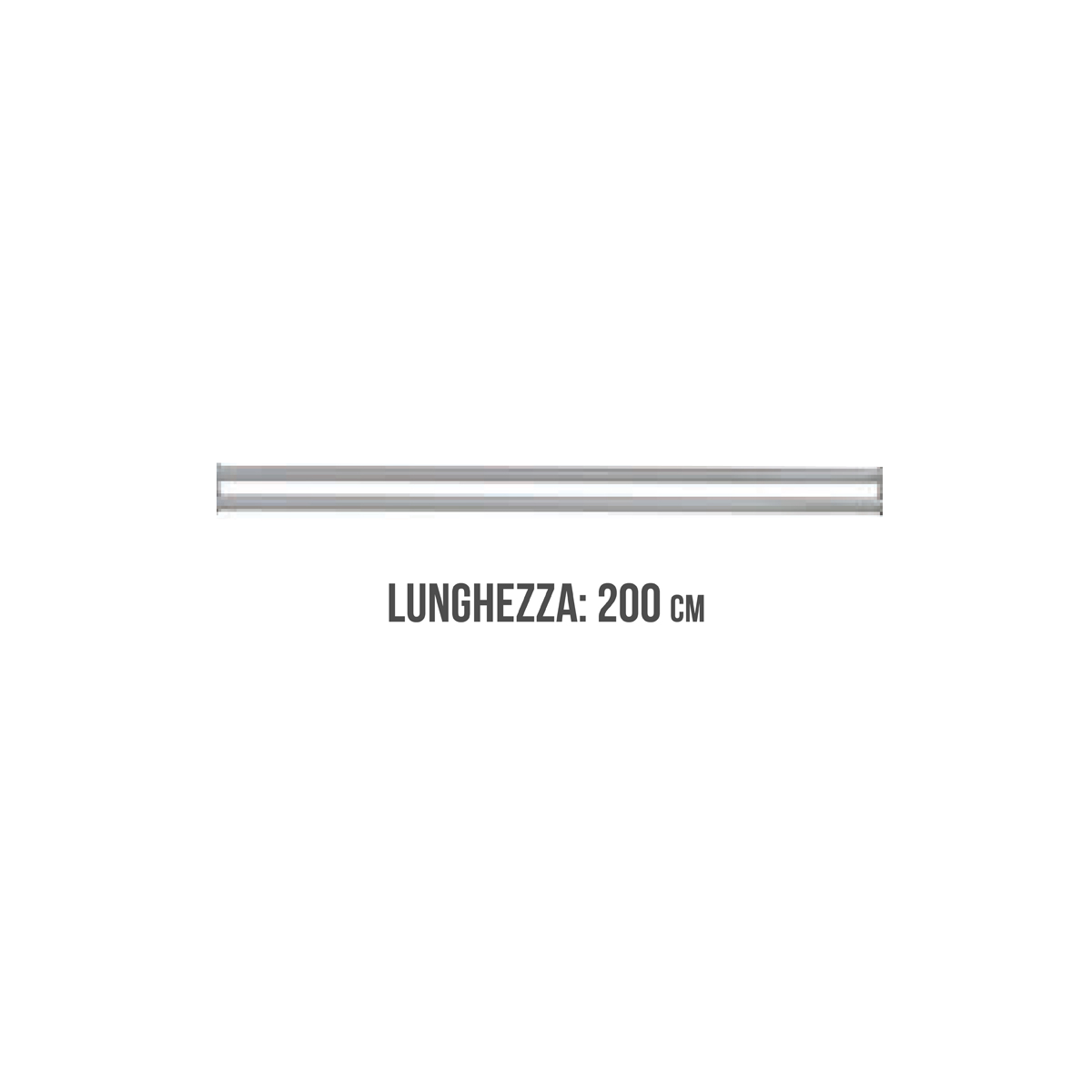 Portascarpe per panche larghezza cm. 200