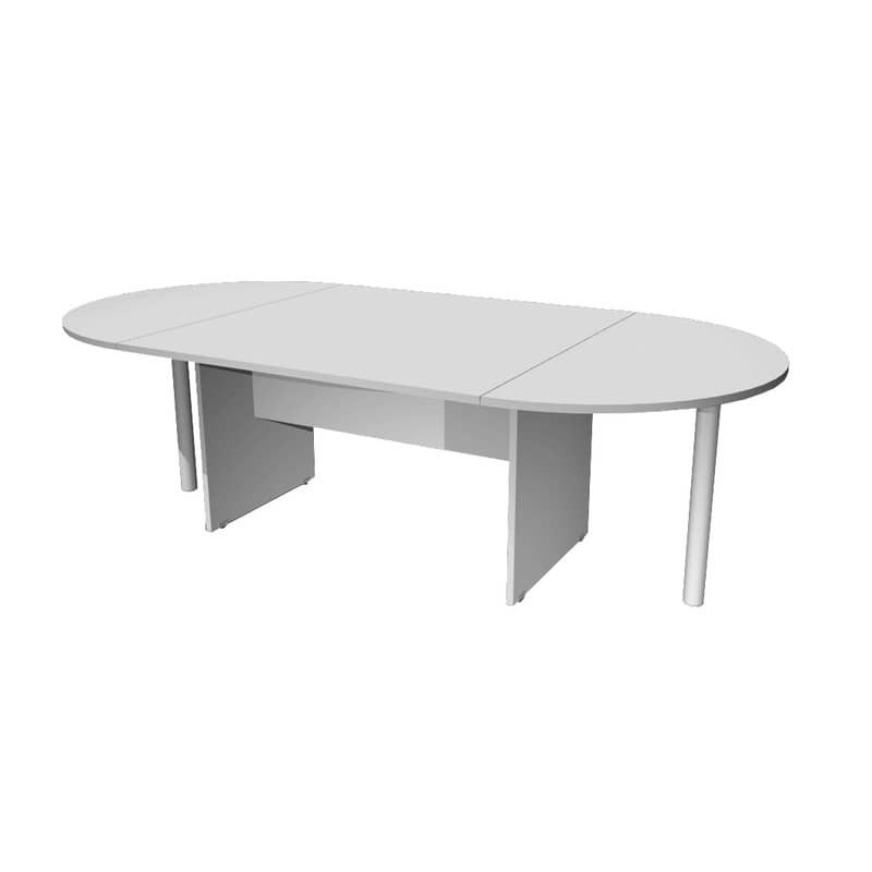 Tavolo riunione ovale VIRGO / cm. L.300xP.110xH.70 GRIGIO