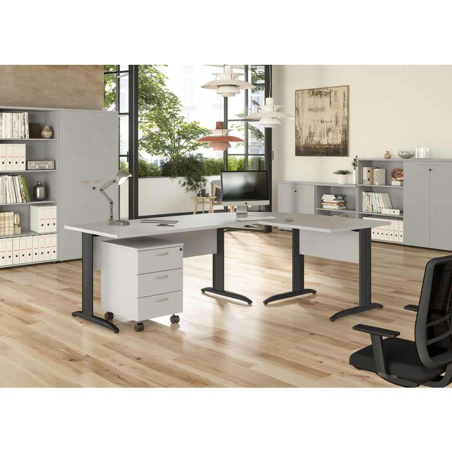 Mobile ufficio a giorno VIRGO / cm. L.80xP.45xH.70 GRIGIO ALL.