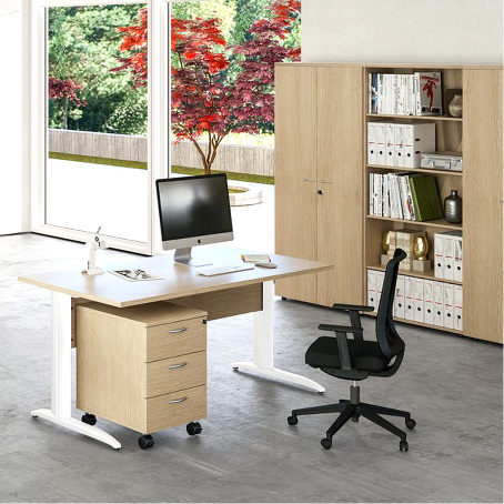 Mobile ufficio a giorno VIRGO / cm. L.80xP.45xH.70 GRIGIO ALL.