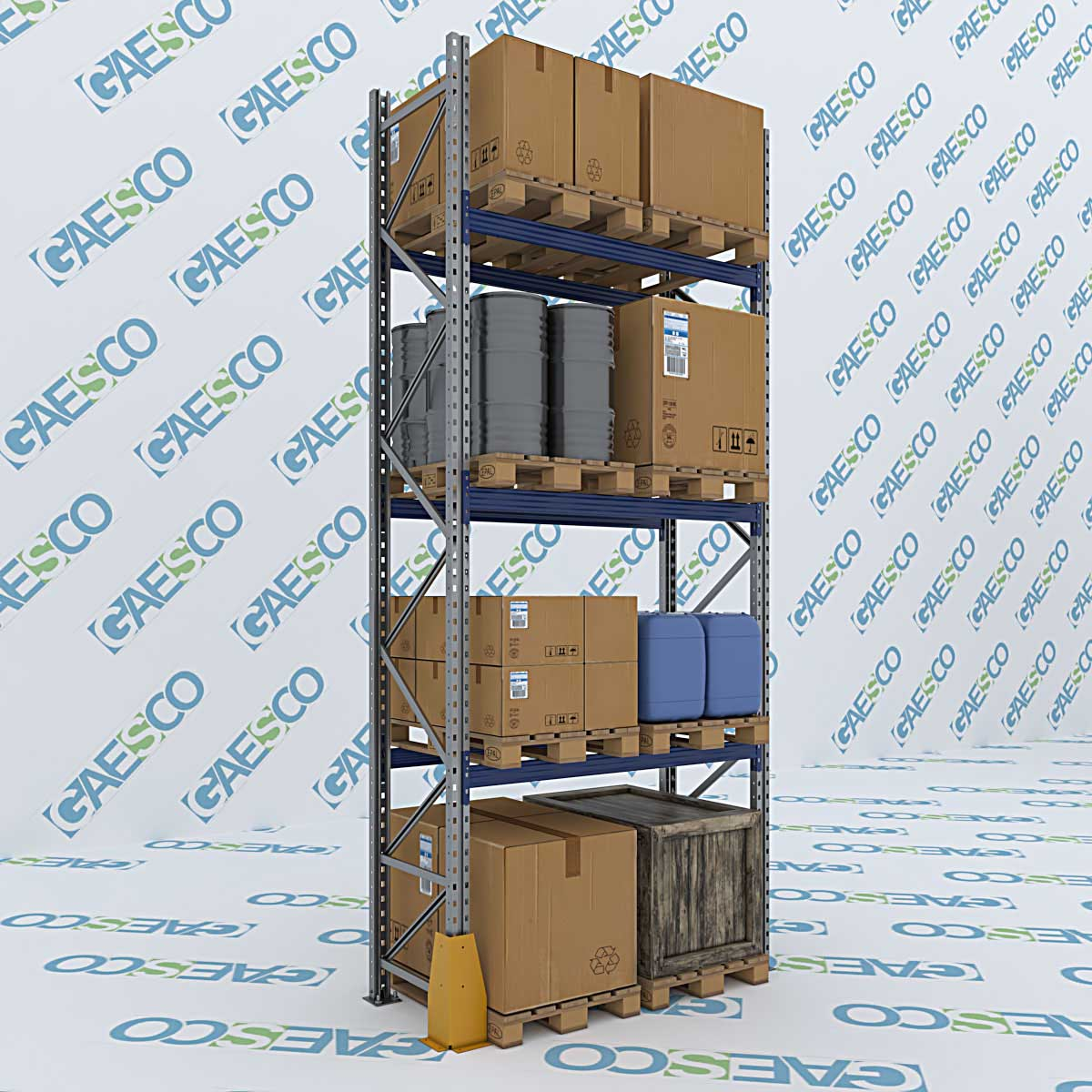 Scaffale portapallet MT10 / cm. L.220xP.80xH.450 / 3 Liv. (BASE)
