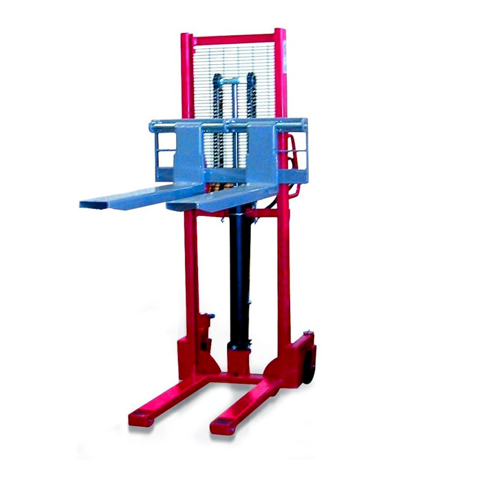 Sollevatore manuale H. sollevamento 160 cm. / Forche cm. 55 x 115 / Port. 1000Kg.