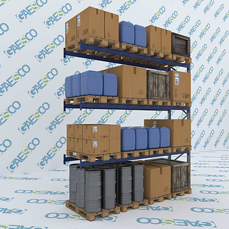 Scaffale portapallet MT10 / cm. L.360xP.100xH.500 / 3 Liv. (AGG)