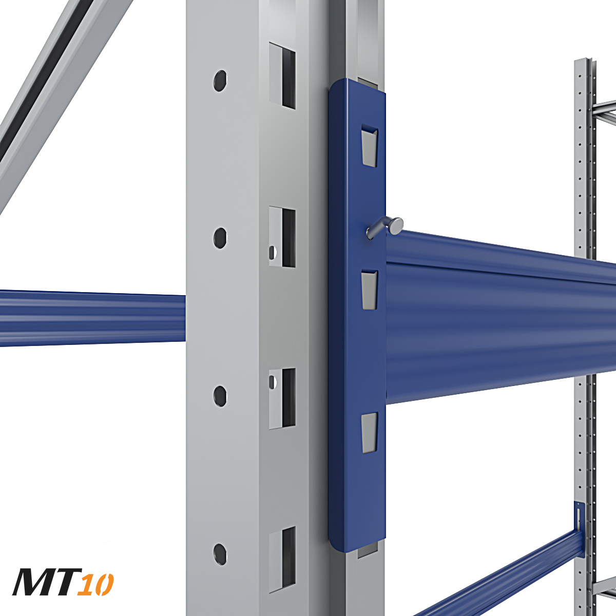 Scaffale Portapallet con tettoia (48 bancali) - cm. L.1140xP.100xH.550 (KIT)