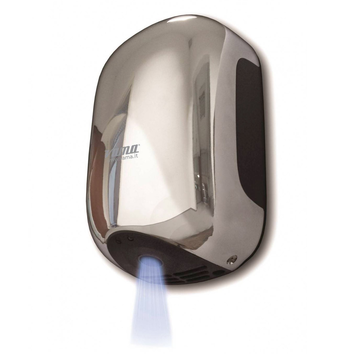 Asciugamani elettrico Mini-Jet / 900W / ABS Cromato