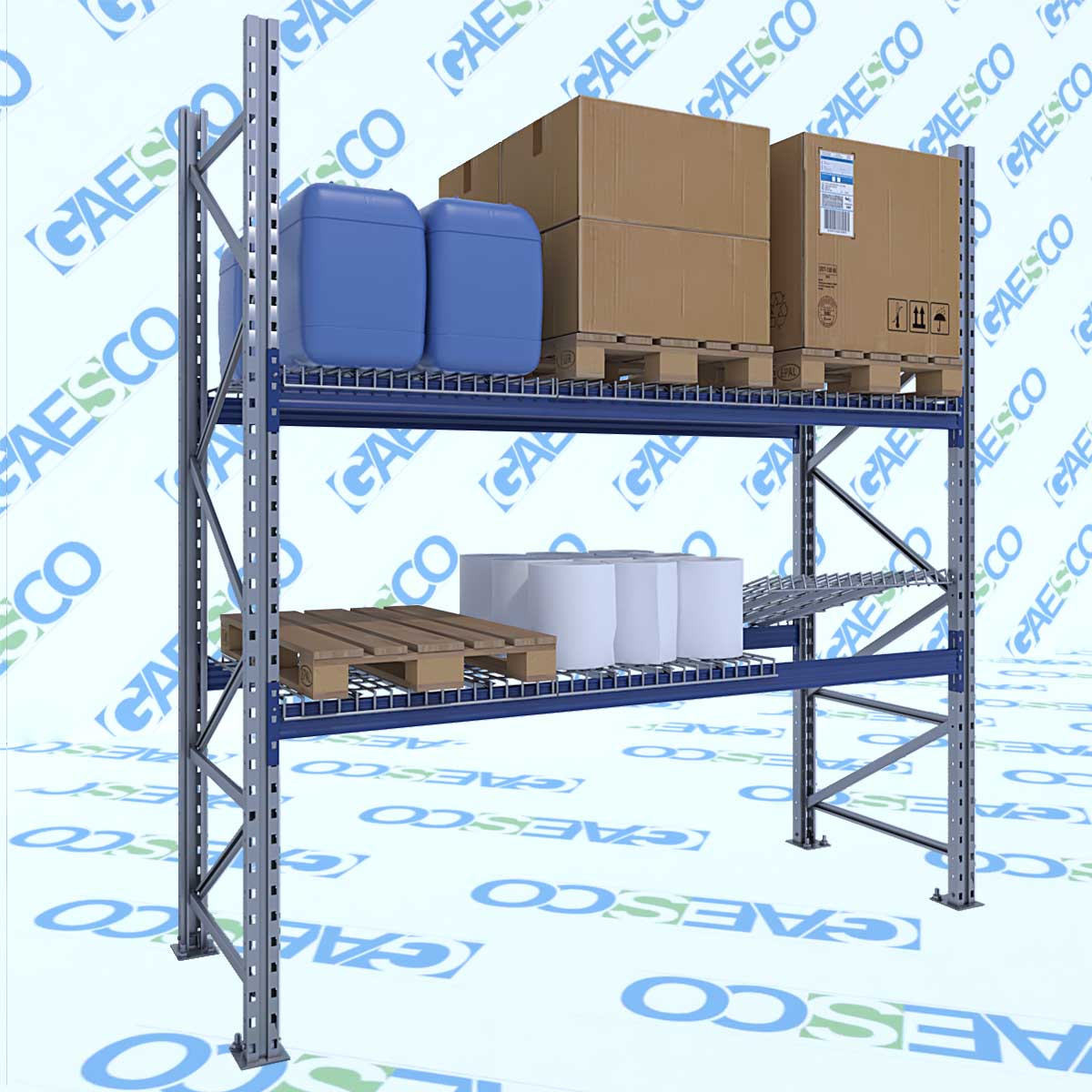 Ripiani in rete per scaffale portapallet - KIT cm. L.240xP.100 (1000Kg)