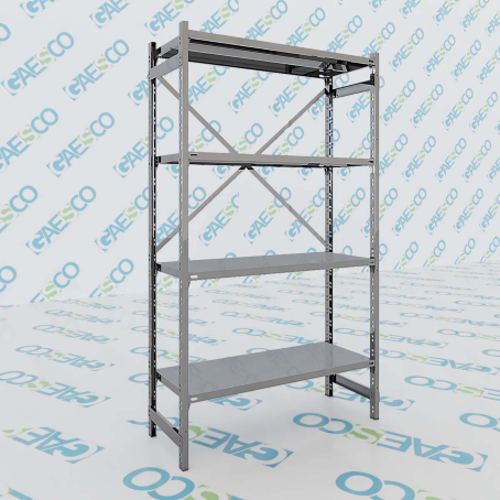 Scaffalatura acciaio inox certificato - INOXG cm. L.120xP.40xH.180 (GANCIO) 
