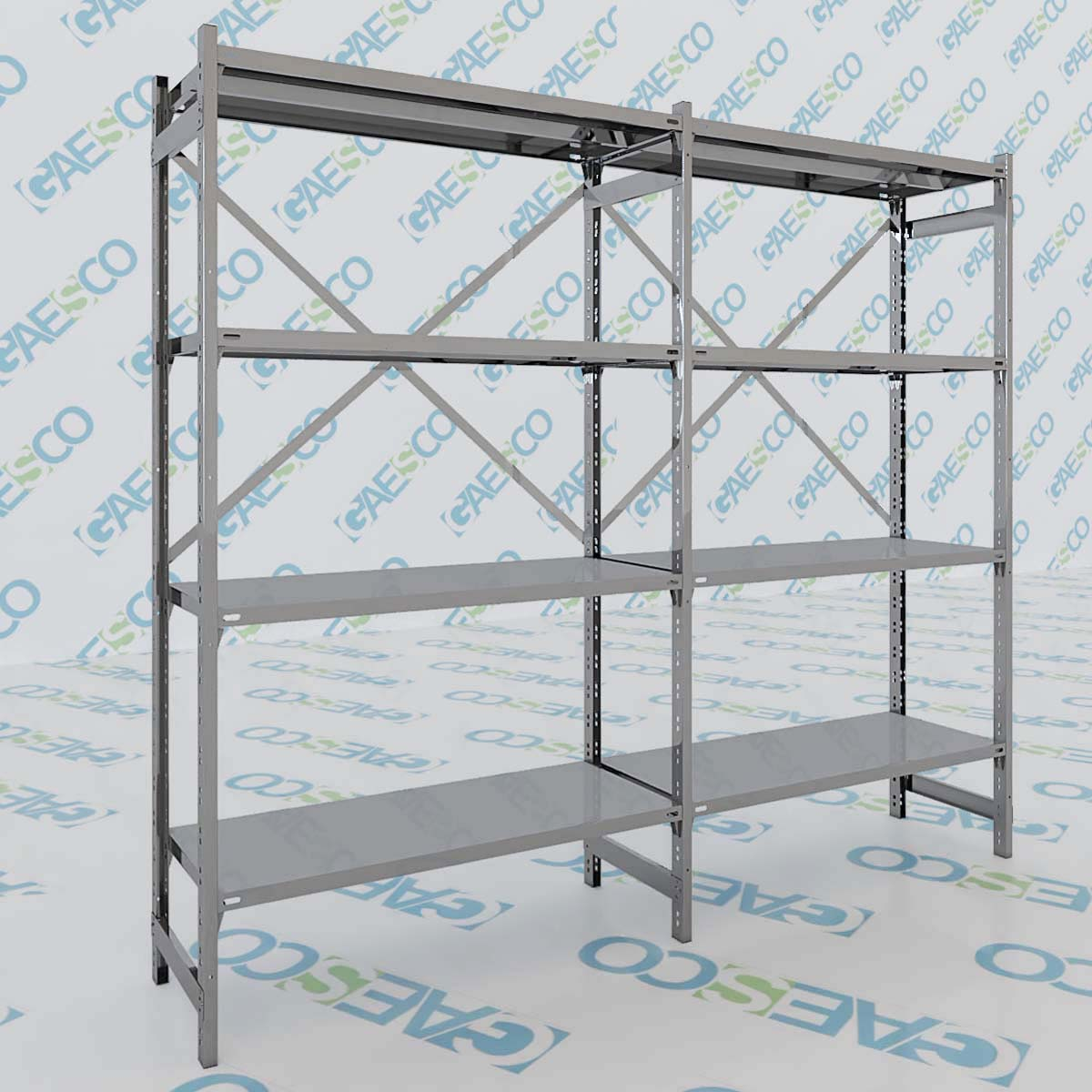 Scaffale Inox-G liscio cm. L.140xP.40xH.180 – AGG.