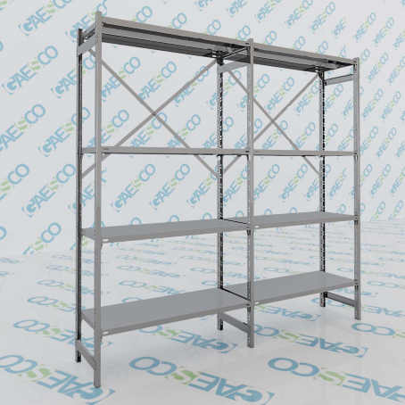 Scaffale Inox-G liscio cm. L.80xP.30xH.200 – AGG.