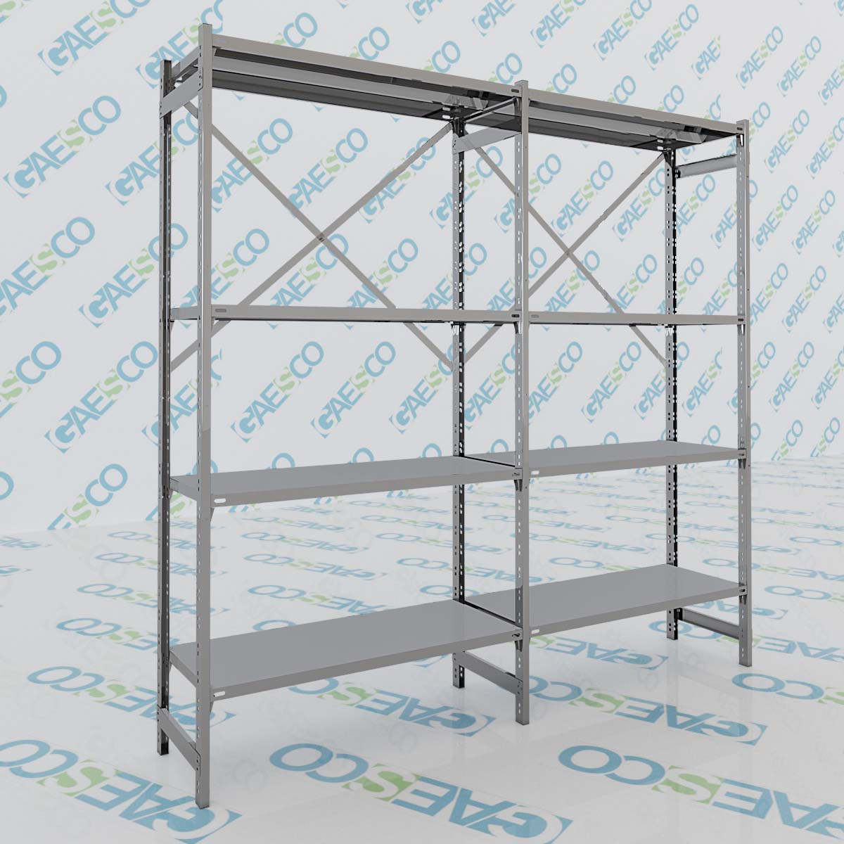Scaffale Inox-G liscio cm. L.80xP.30xH.200 – AGG.