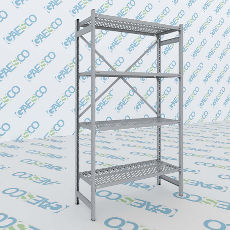 Scaffale in acciaio Inox - Rip. forato - cm. L.120xP.60xH.180