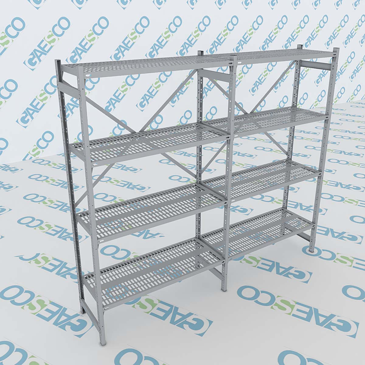 Scaffale Inox-G forato cm. L.80xP.50xH.180 – AGG.