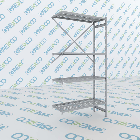 Scaffale Inox-G forato cm. L.80xP.50xH.200 – AGG.