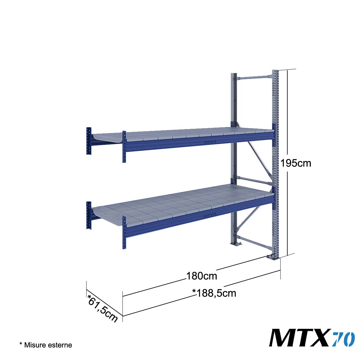 MTX70 Mod.Aggiuntivo / cm. L.180xP.60xH.195