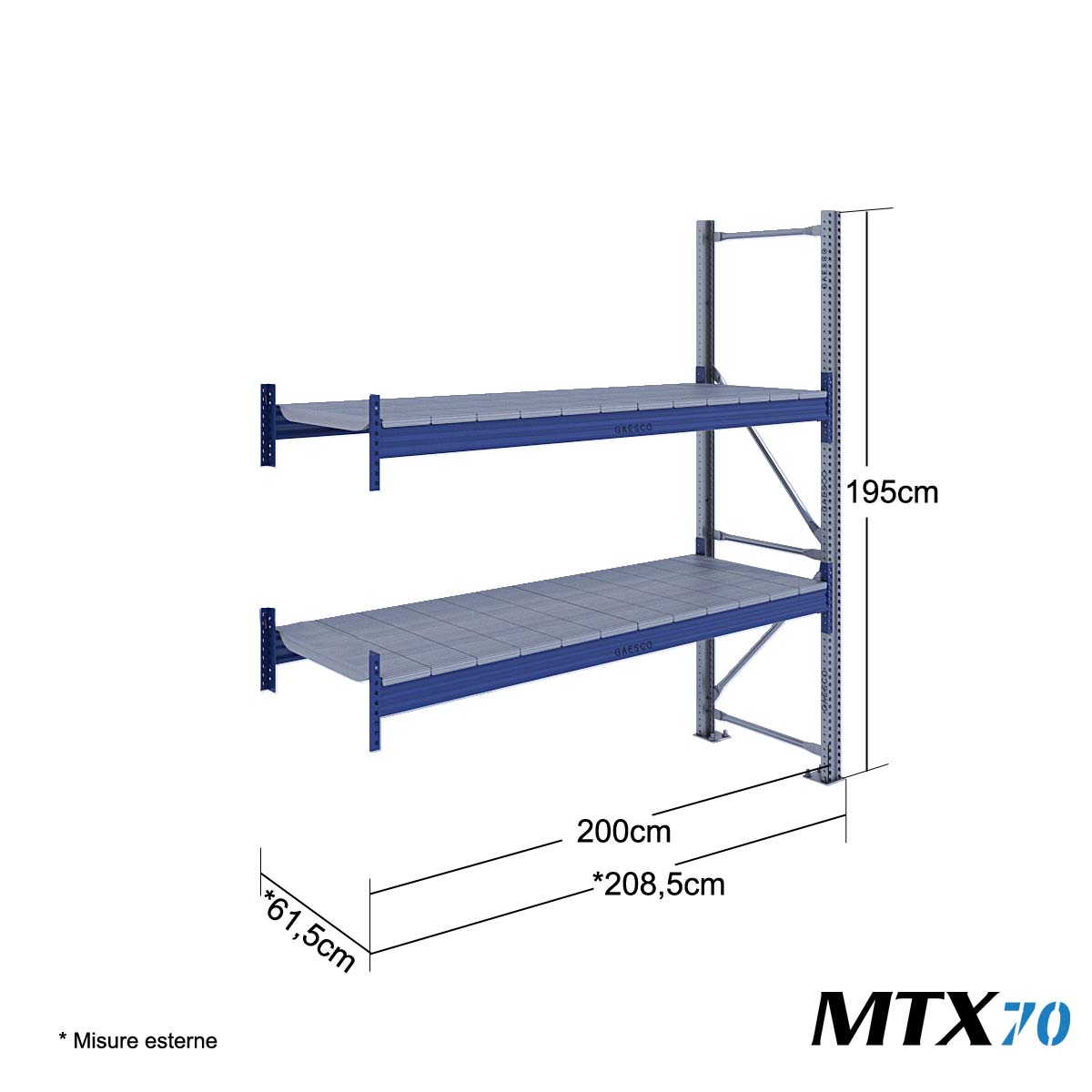 MTX70 Mod.Aggiuntivo / cm. L.200xP.60xH.195