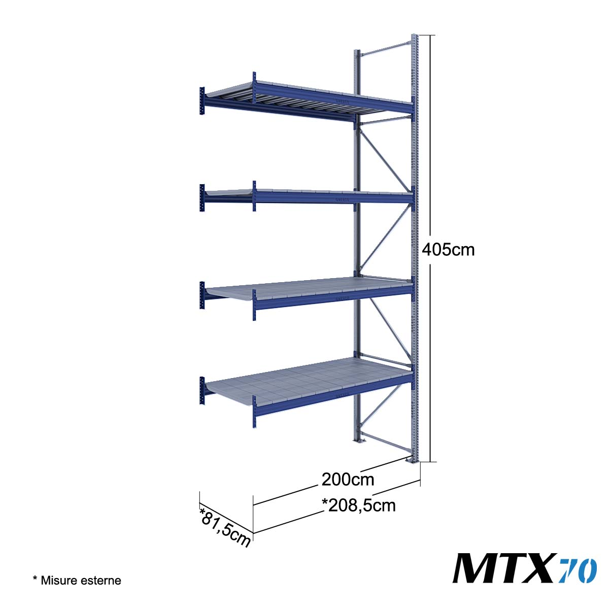 MTX70 Mod.Aggiuntivo / cm. L.200xP.80xH.400