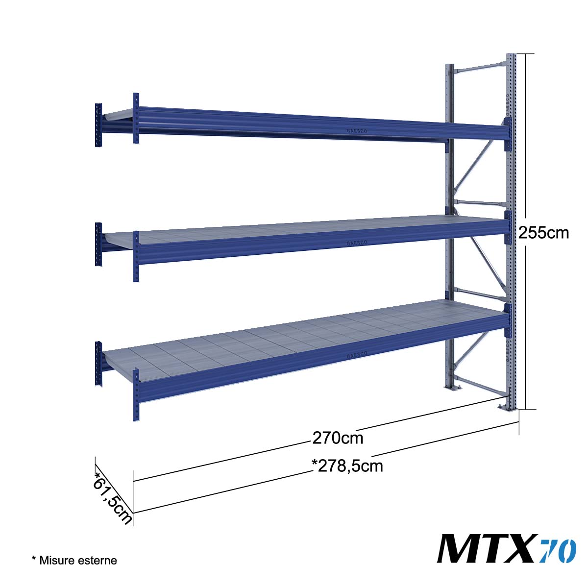 MTX70 Mod.Aggiuntivo / cm. L.270xP.60xH.255