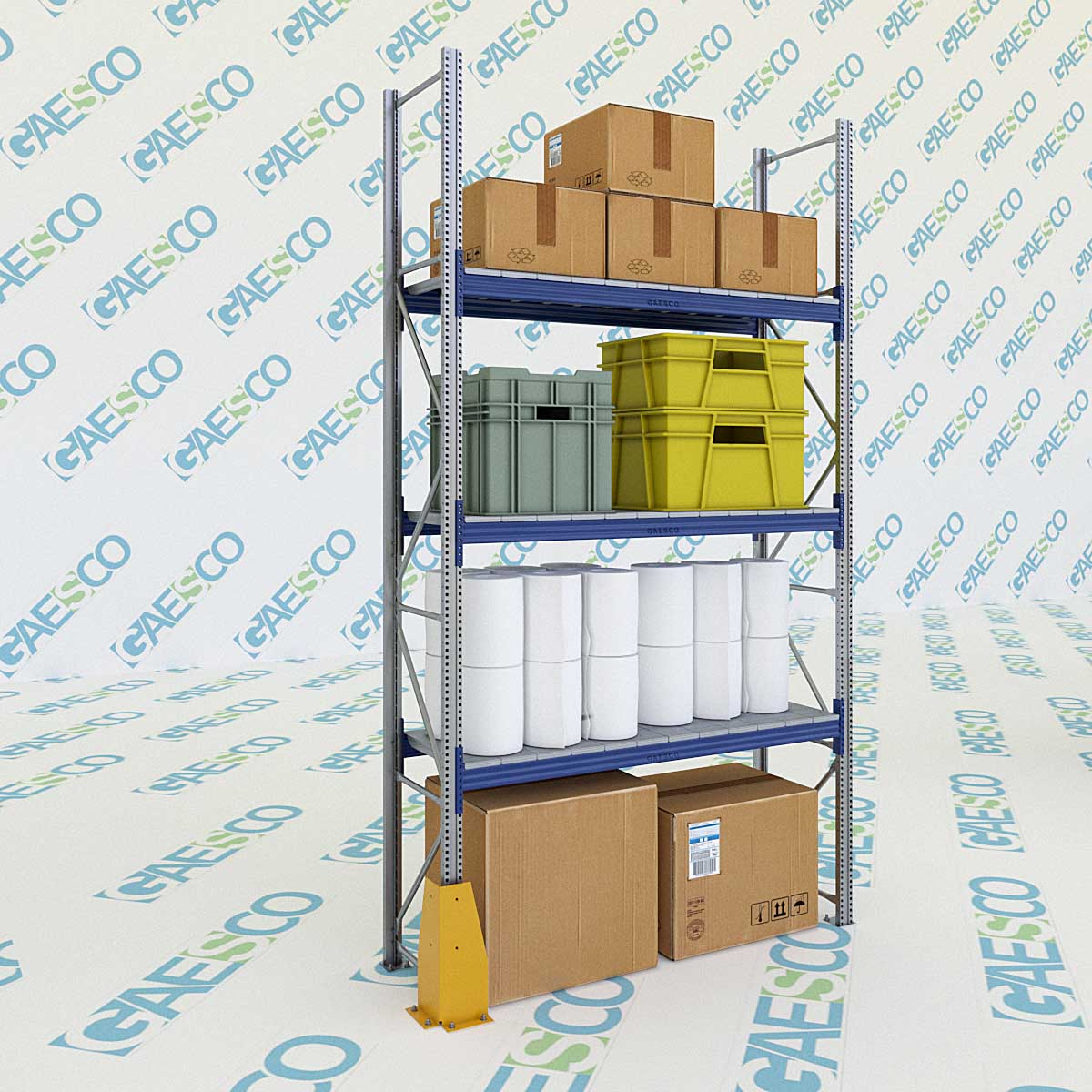 Scaffali con ripiano lungo MTX70 / cm. L.200xP.60xH.345-BASE