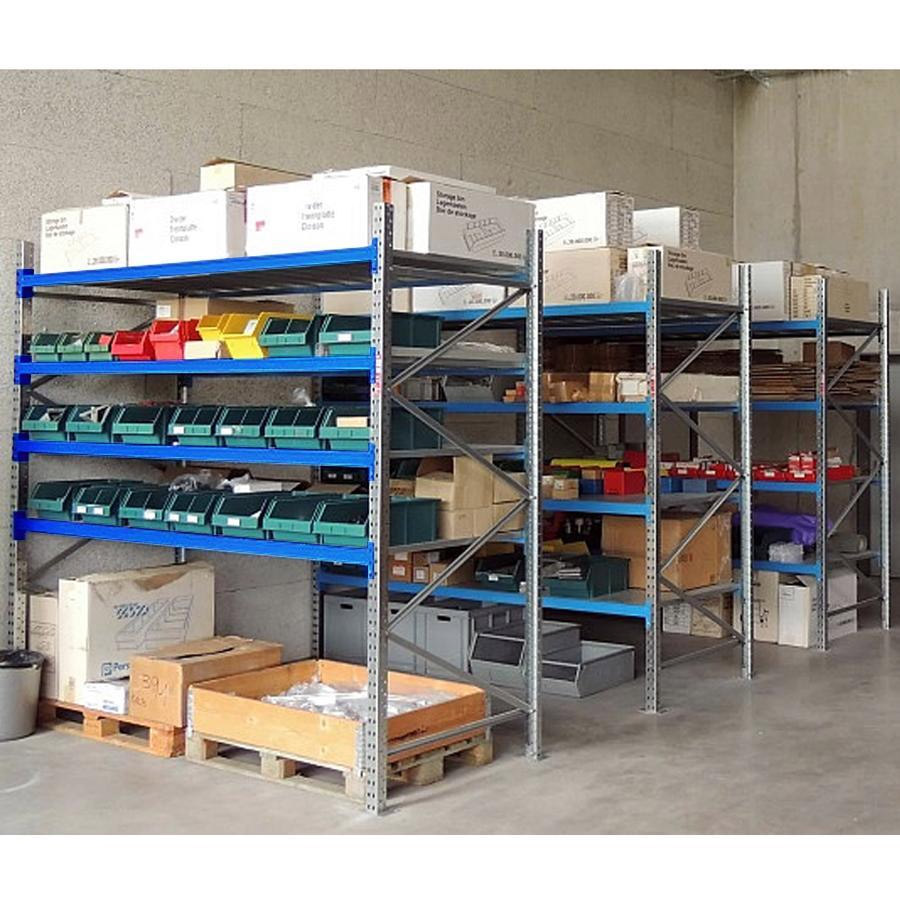 Scaffali con ripiano lungo MTX70 / cm. L.180xP.60xH.400-BASE