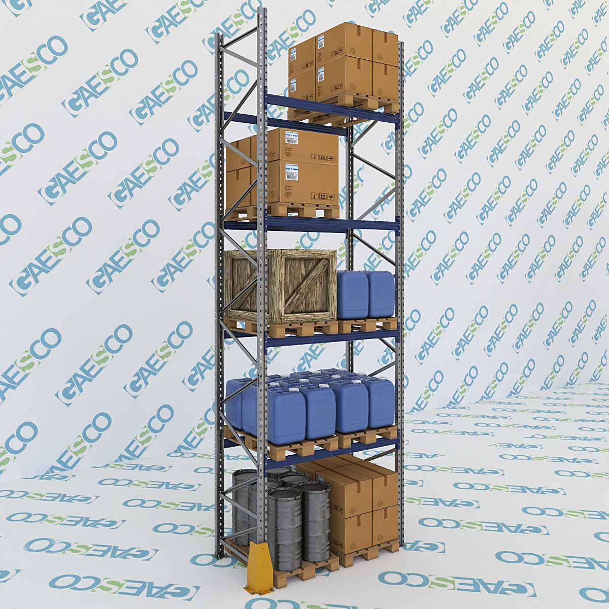 Scaffale portapallet MT10 / cm. L.180xP.100xH.600 / 4 Liv. (BASE)