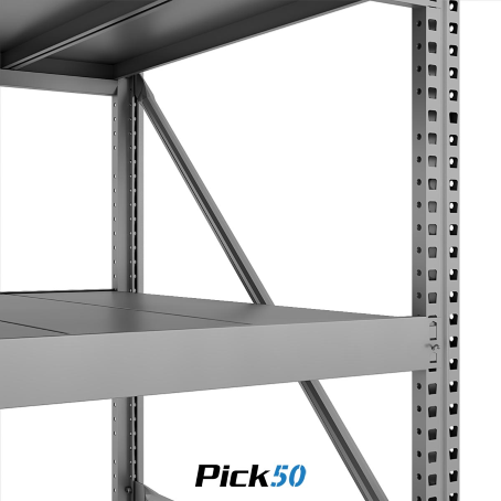 Scaffale Magazzino Robusto - cm. L.160xP.80xH.195 - Pick50