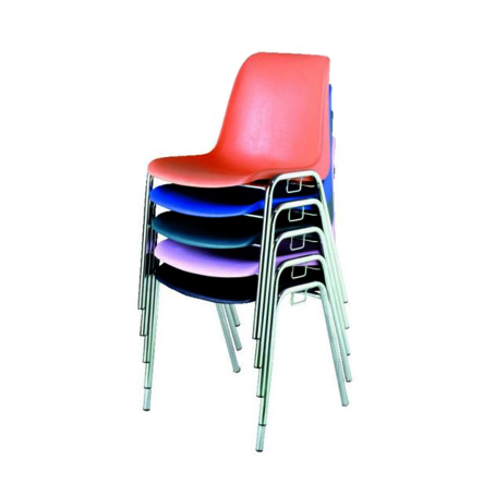 Sedia monoscocca in plastica ignifuga / BLU