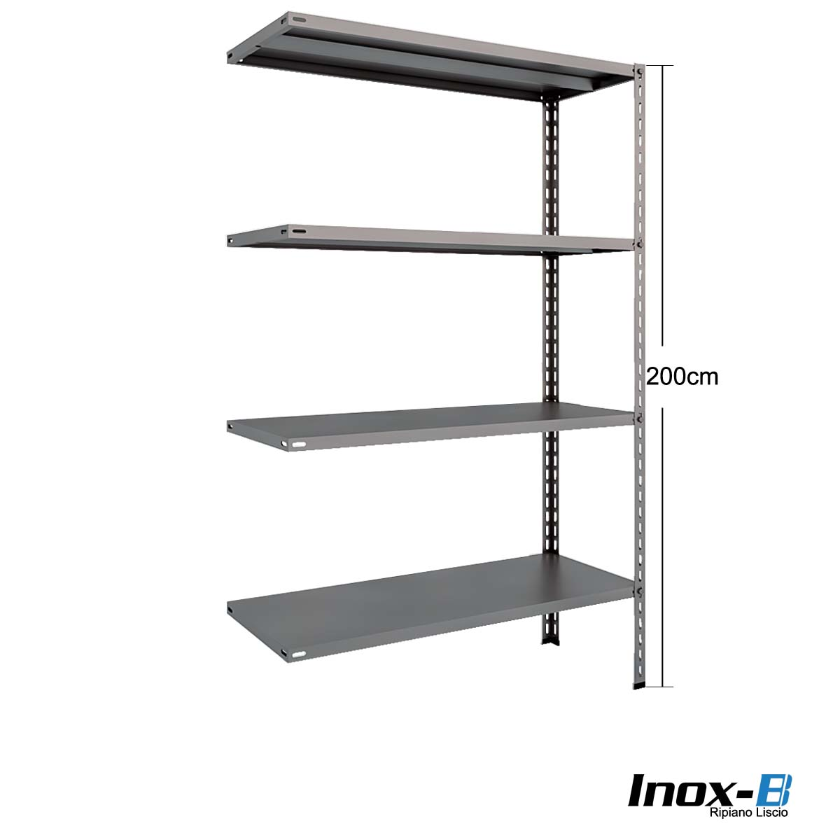 Scaffali acciaio inox bullone - Altezza cm.200 – Aggiuntivo