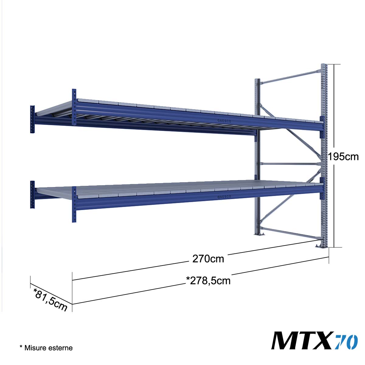 MTX70 Mod.Aggiuntivo / cm. L.270xP.80xH.195