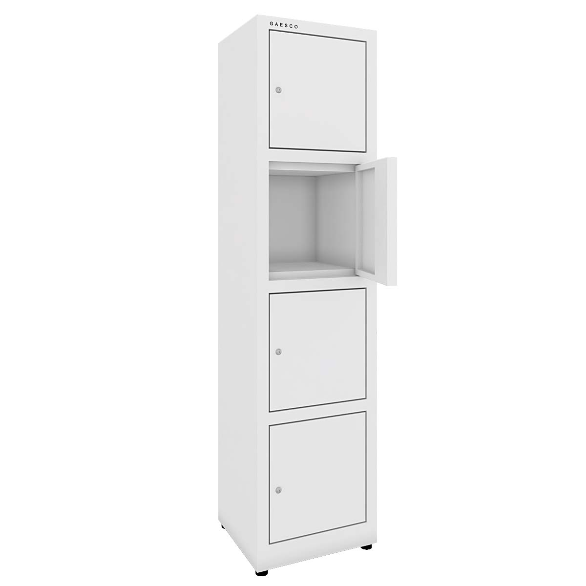 Armadio portaoggetti  multivano 4 ante zincopl. cm. 45x40x180H Bianco